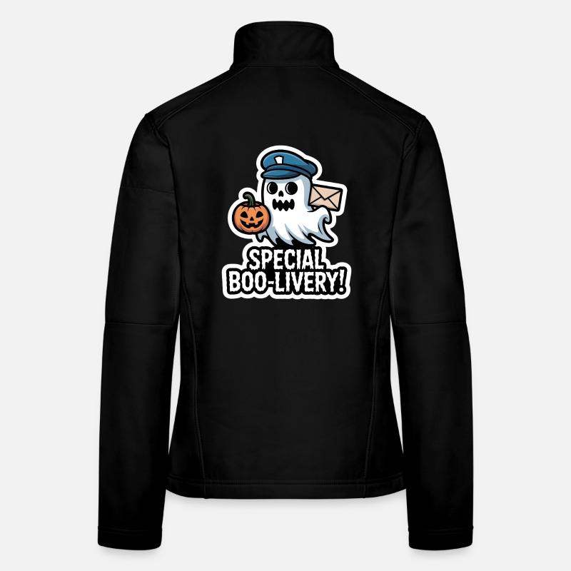 Postman Boo – Spooky Cute Halloween Ghost Delivery Frauen Softshelljacke