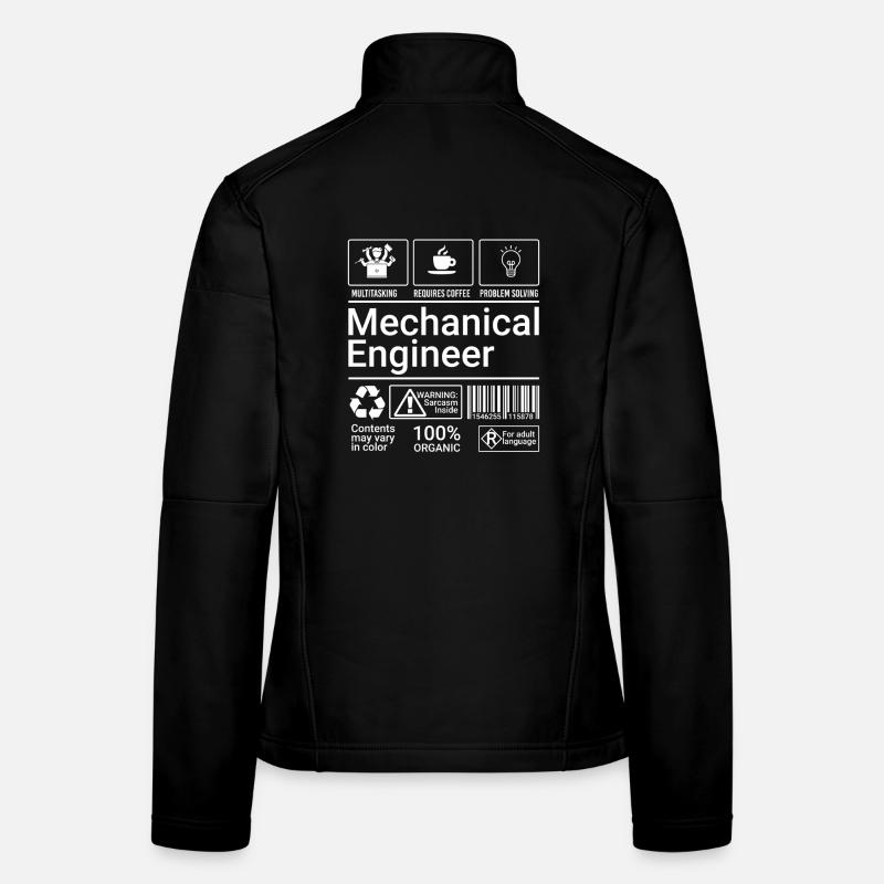Mechanical Engineer Description Sarcastic Geek Women's Softshell Jacket