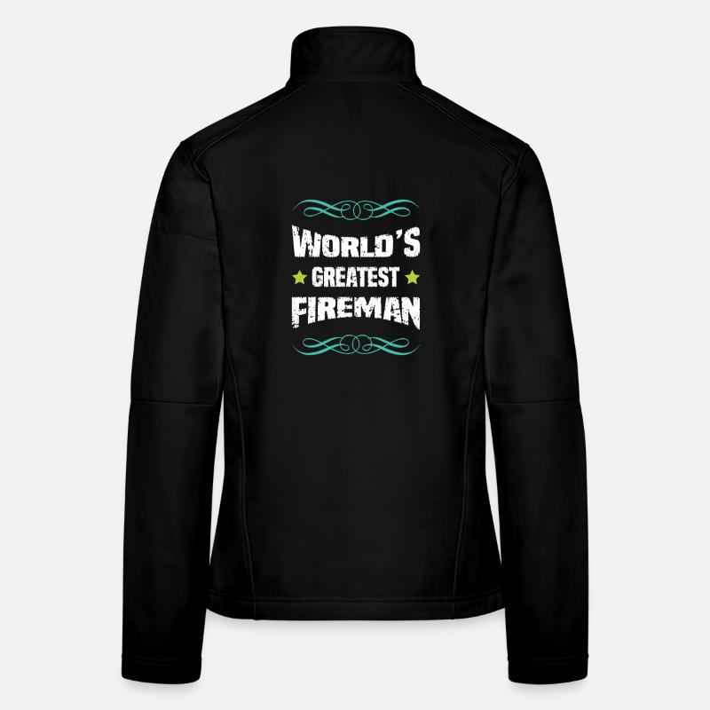 Le meilleur pompier du monde Veste en tissu softshell Femme