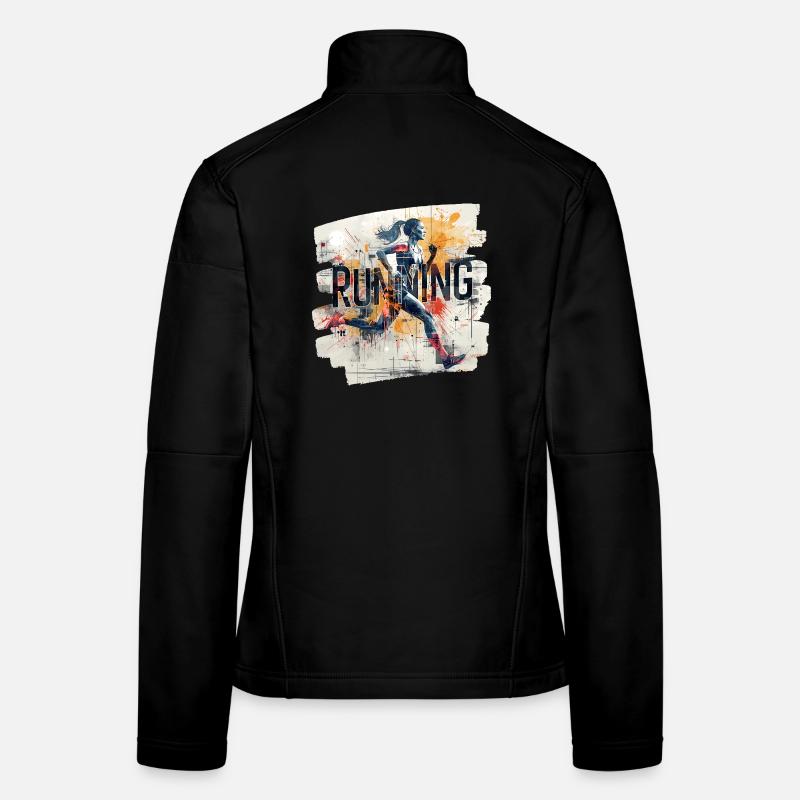 🏃 ♀️ Course à pied – l’énergie en mouvement Veste en tissu softshell Femme