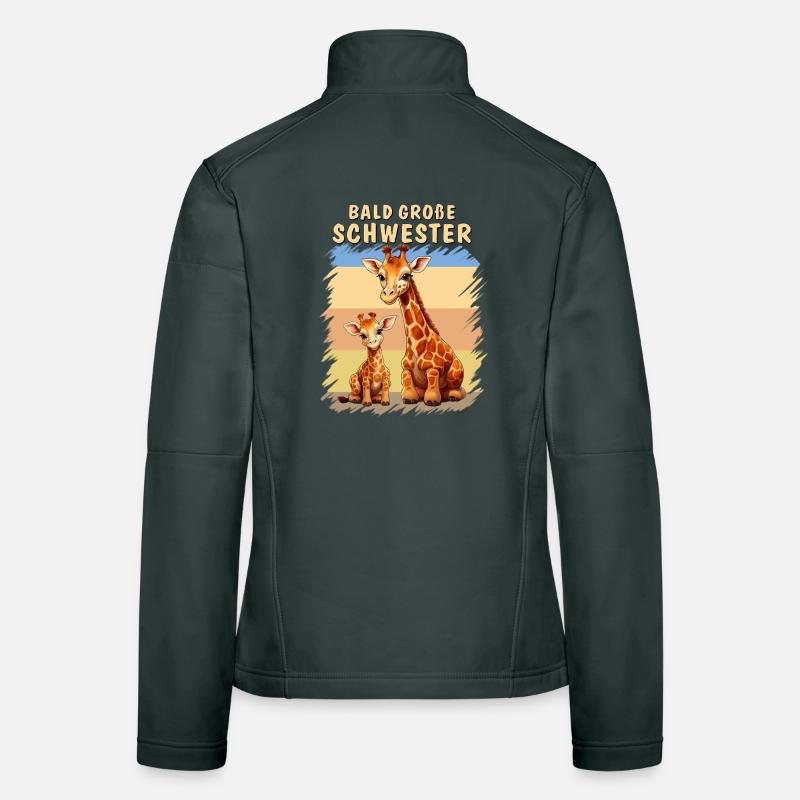 GIRAFFEN BALD GROßE SCHWESTER Frauen Softshelljacke