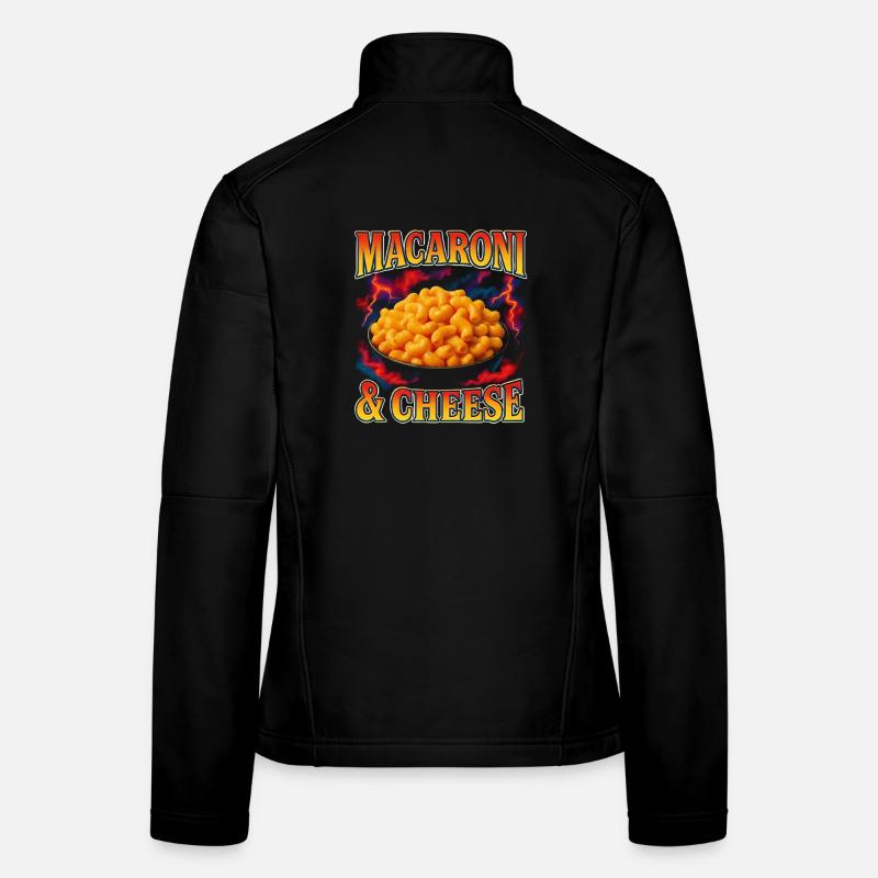 Macaroni au fromage Nourriture préférée Weird 90s Veste en tissu softshell Femme