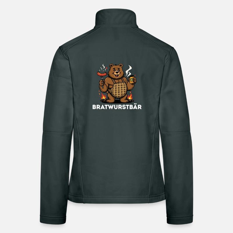 Bratwurstbär Grillfest Geschenk Geschenkidee  Frauen Softshelljacke