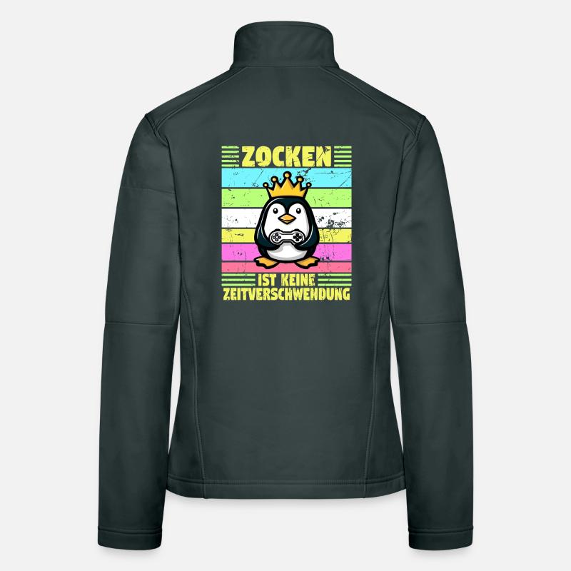 Le jeu n’est pas une perte de temps Veste en tissu softshell Femme