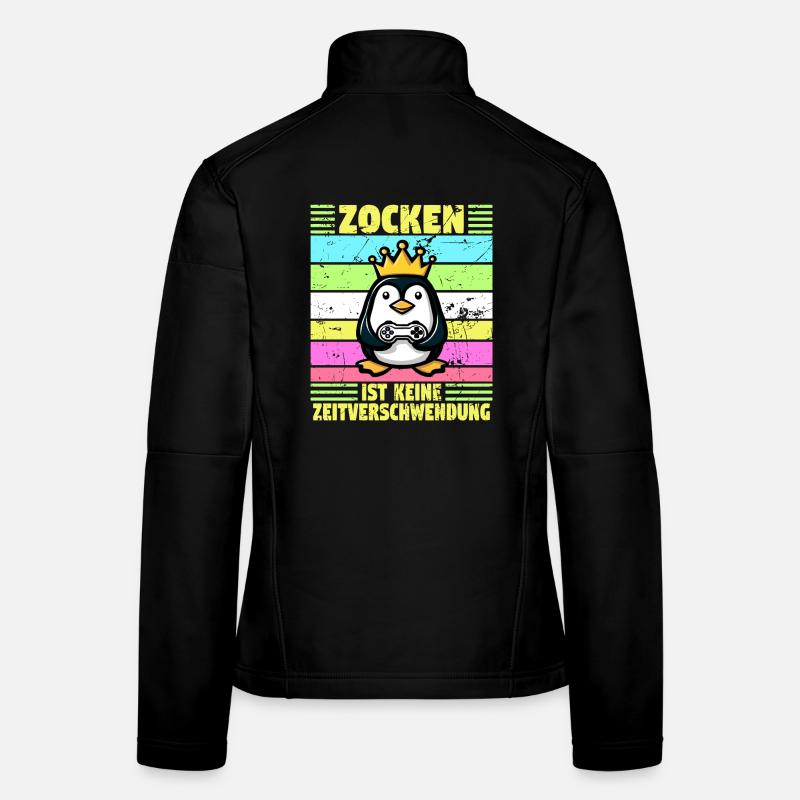 Le jeu n’est pas une perte de temps Veste en tissu softshell Femme
