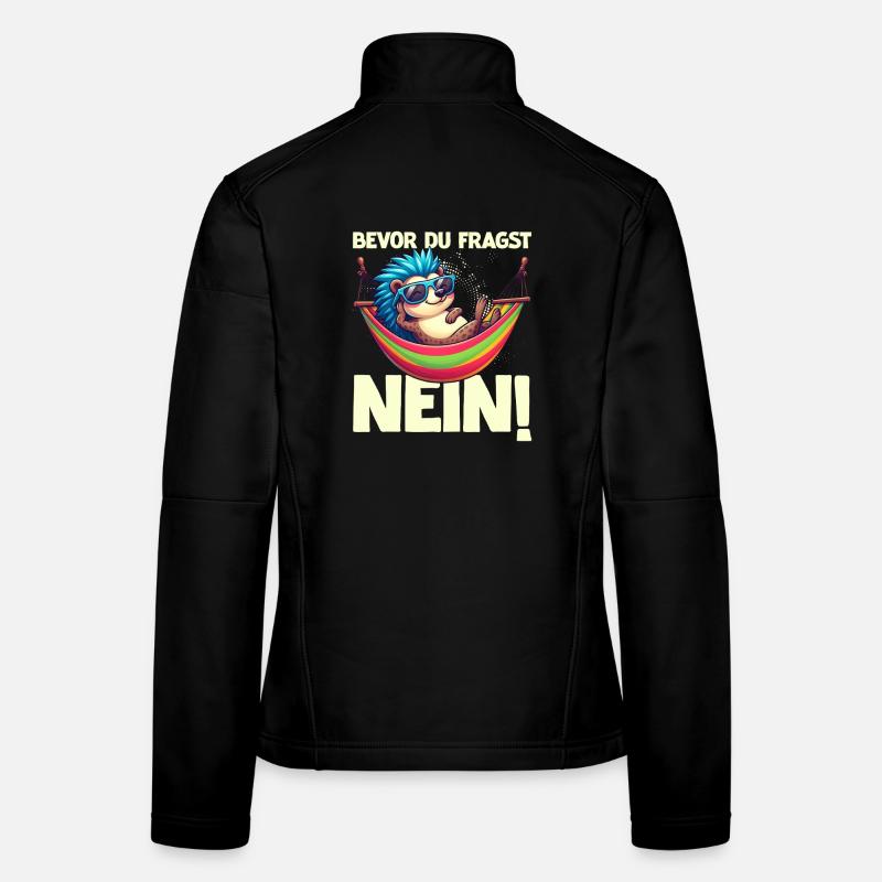 Before you ask No Hedgehog Bad mood Women's Softshell Jacket