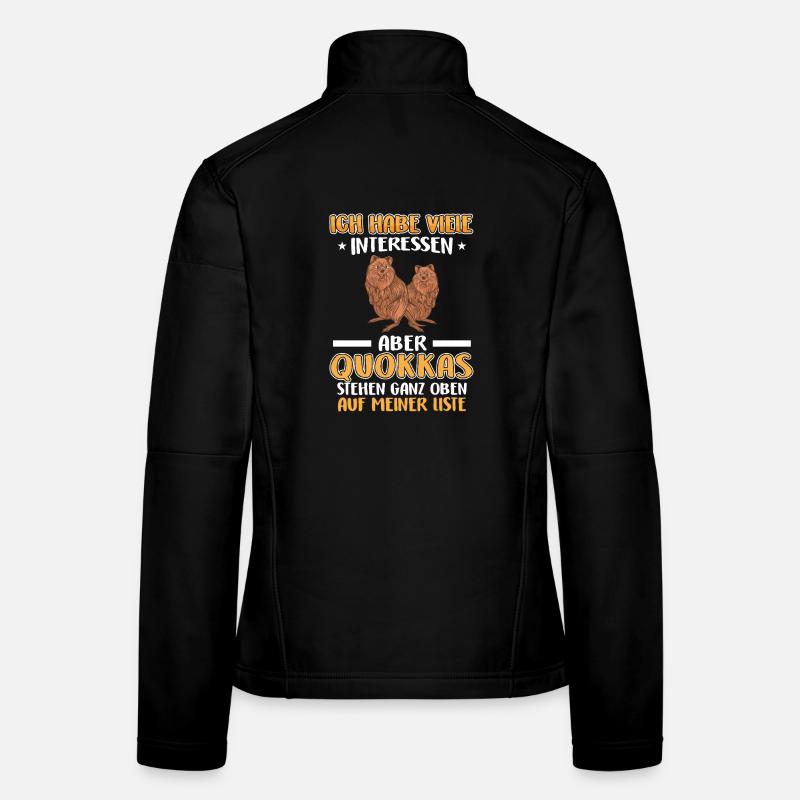 Quokka m’intéresse Kangourou à queue courte Veste en tissu softshell Femme