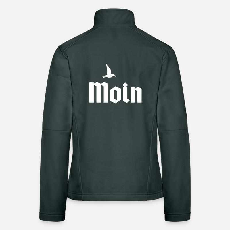 Moin Design mit Möwe - Heimatliebe Frauen Softshelljacke