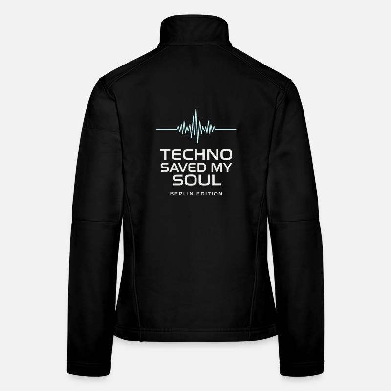 Techno Saved My Soul Berlin Edition Shirt - Frauen Softshelljacke - Schwarz