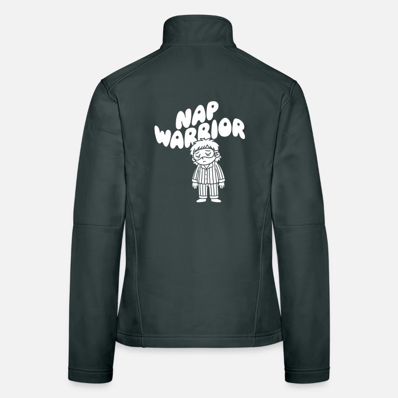 Nap Warrior Sleep Hero Illustration Women's Softshell Jacket