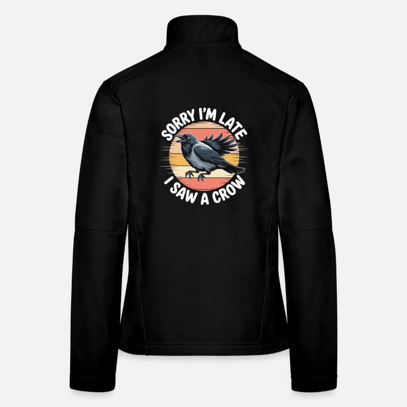 Raven in the sunset saying Women's Softshell Jacket
