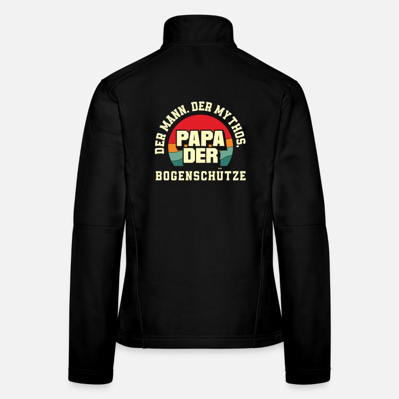 Ich gehe Bogenschießen Frauen Softshelljacke