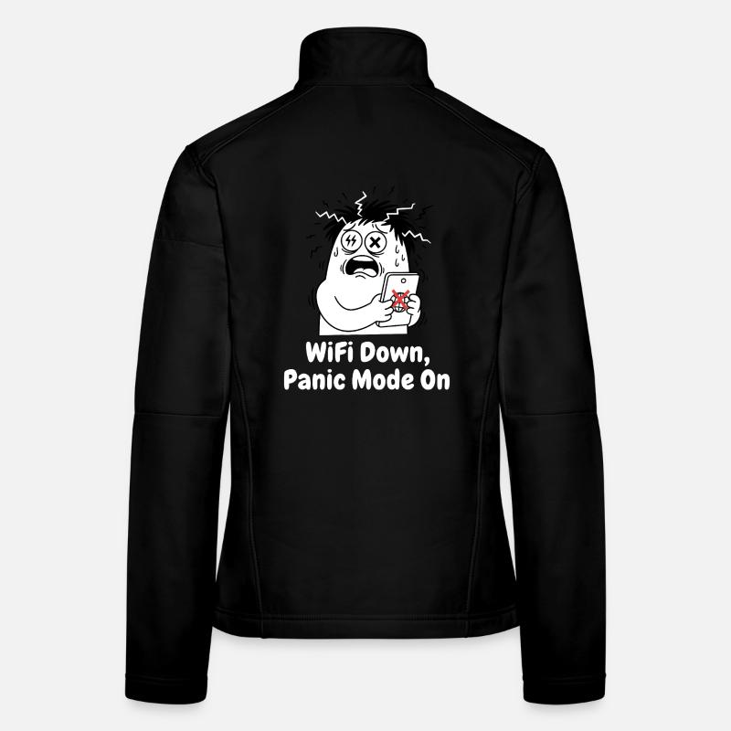 WiFi Ausfall Panikmodus Frauen Softshelljacke