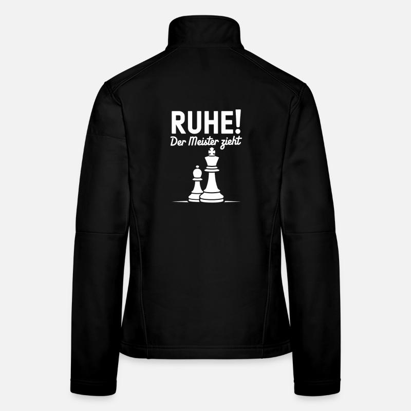 Tranquillité Le Maître Dessine Un Motif D’échecs Veste en tissu softshell Femme