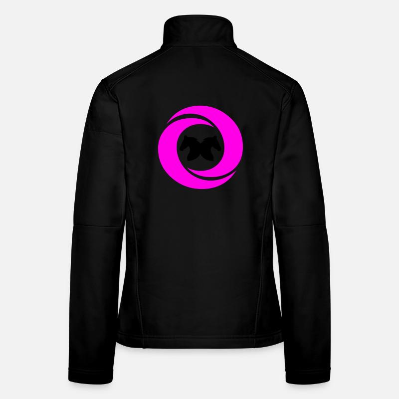 Chevaux Veste en tissu softshell Femme