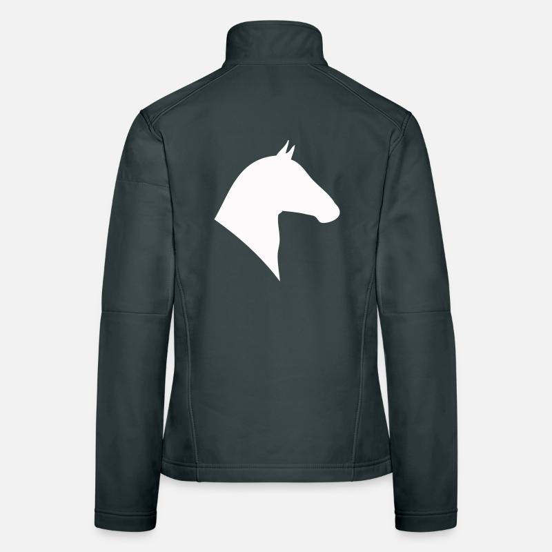 Pferdekopf Silhouette Frauen Softshelljacke