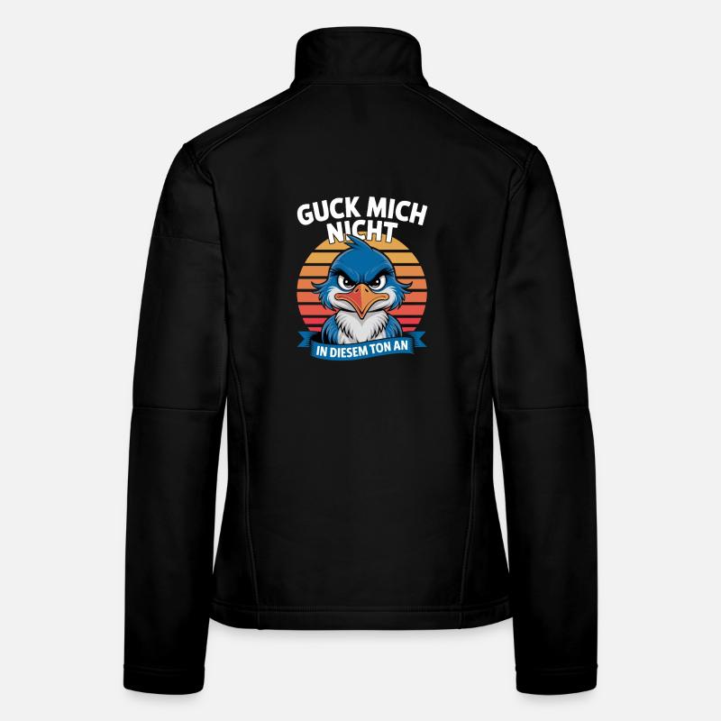 Ne me regarde pas dans ce ton drôle d’oiseau Veste en tissu softshell Femme