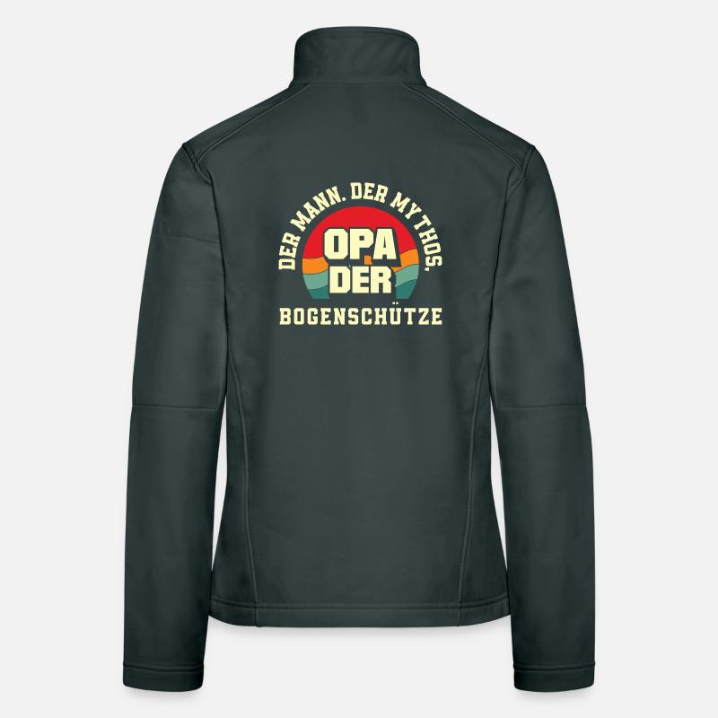 Ich gehe Bogenschießen Frauen Softshelljacke