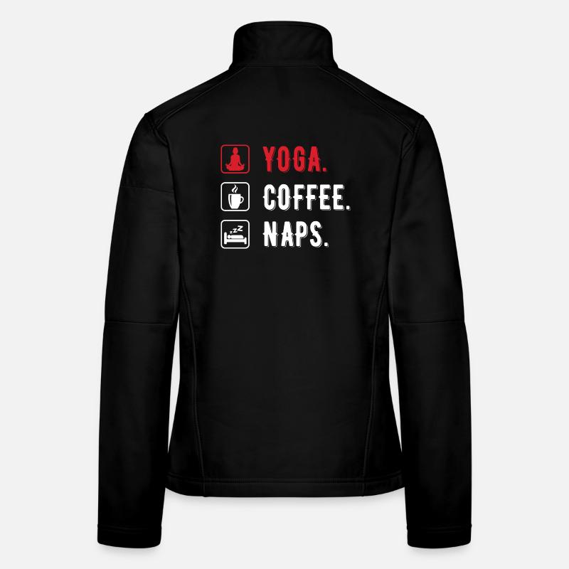 Yoga coffee naps women - Women's Softshell Jacket - black