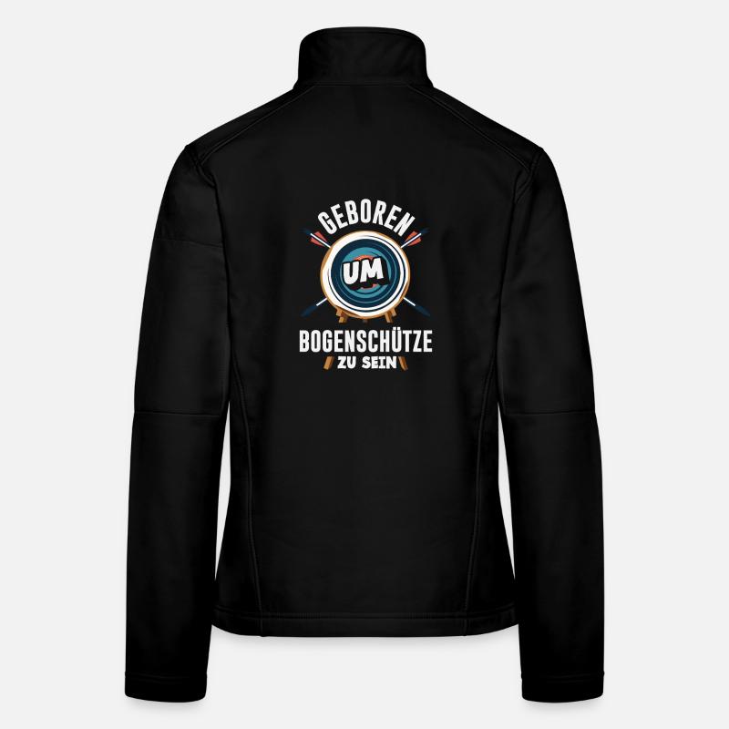 Ich gehe Bogenschießen Frauen Softshelljacke