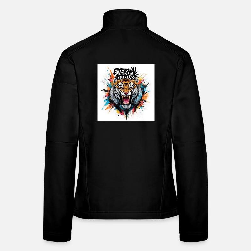 Tiger der ewigen Haltung Frauen Softshelljacke
