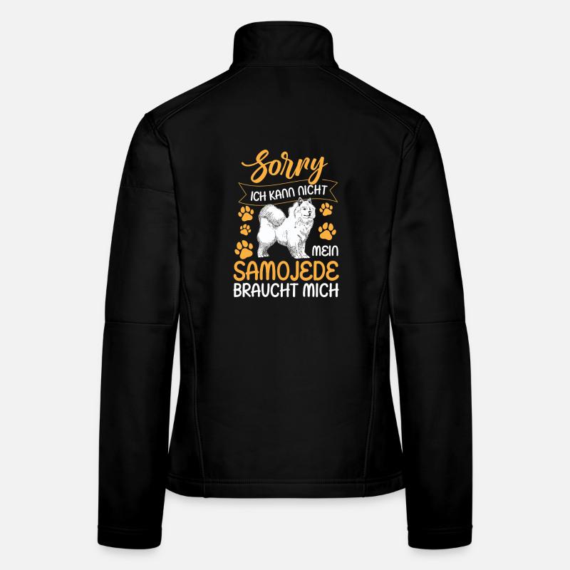 Samoyed can't be a sled dog Women's Softshell Jacket