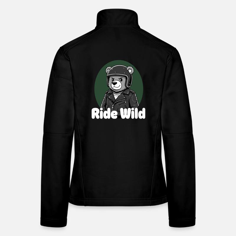 Ride Wild Bear Rider Women's Softshell Jacket