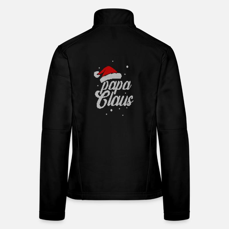Papa Claus Design - Cadeau de Noël pour papa Veste en tissu softshell Femme