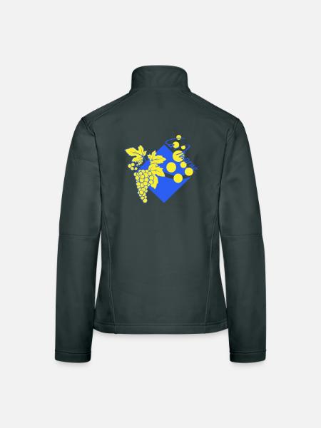 Logo revisited the Marne - Women's Softshell Jacket - black - Back