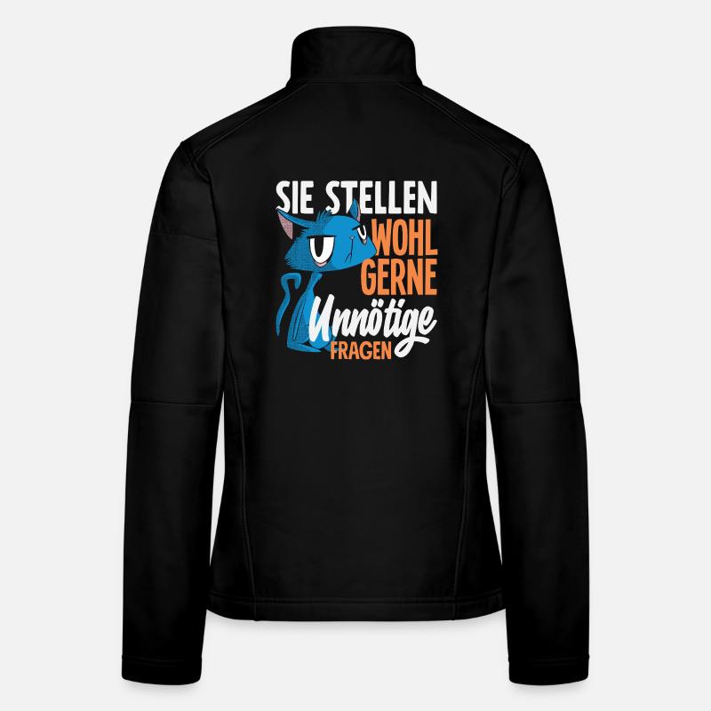 Ils aiment probablement poser des questions inutiles Veste en tissu softshell Femme