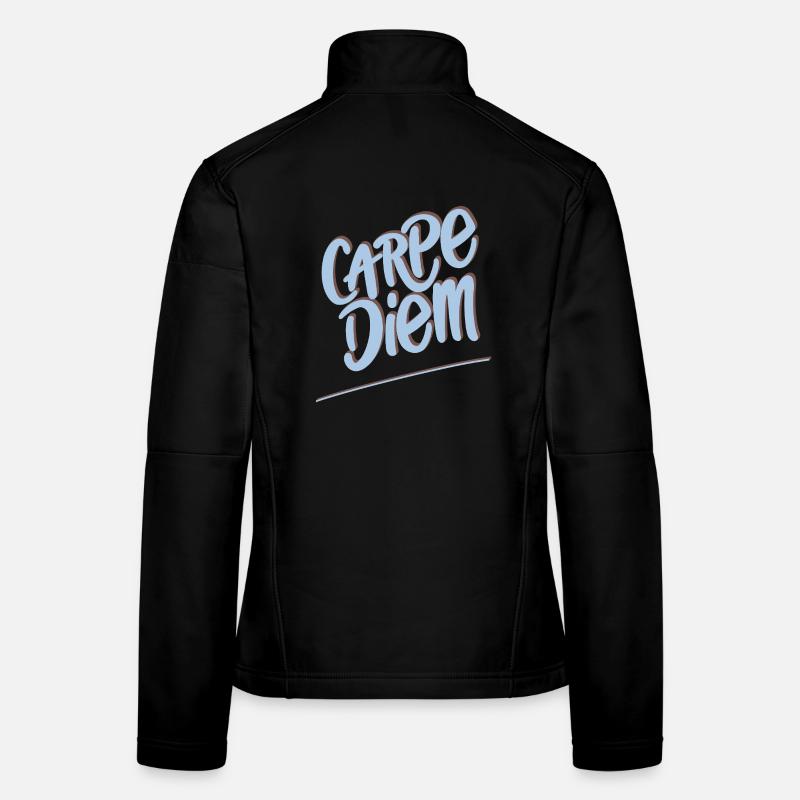 Carpe Diem - Frauen Softshelljacke - Schwarz