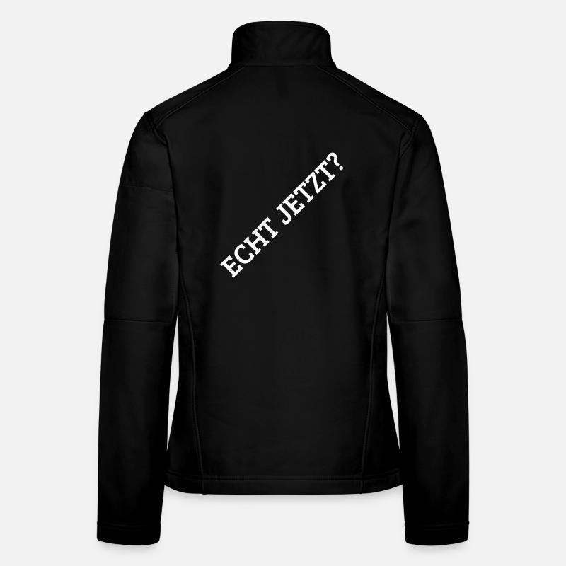 Echt Jetzt? - Frauen Softshelljacke - Schwarz