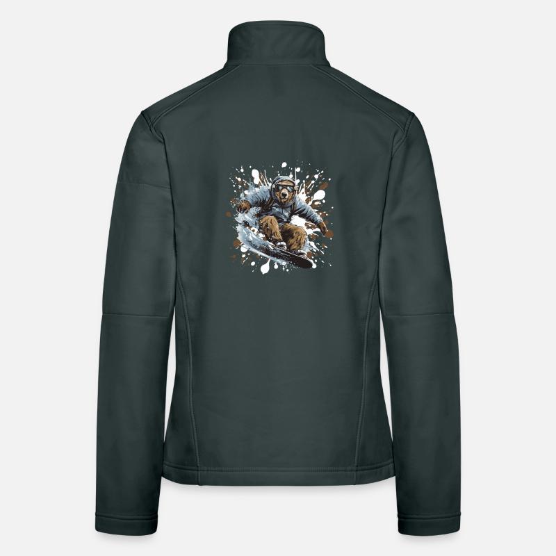 Bär Snowboard Frauen Softshelljacke