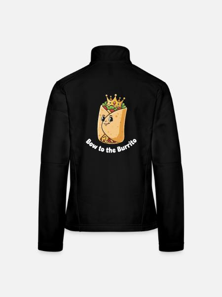 King Burrito Crown - Women's Softshell Jacket - black - Back