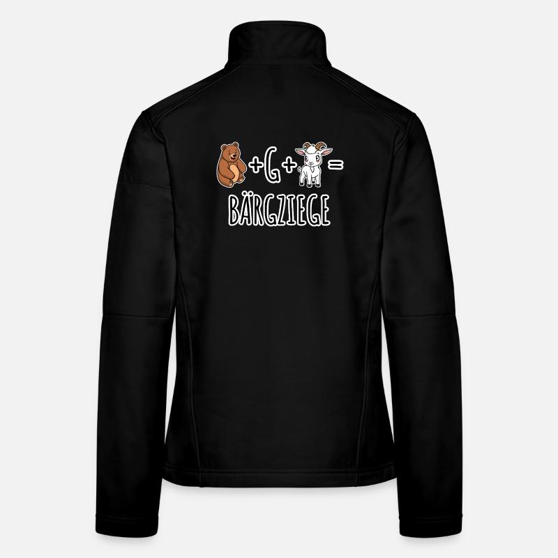 Bear plus goat equals mountain goat uh BEAR-G-GOAT Women's Softshell Jacket