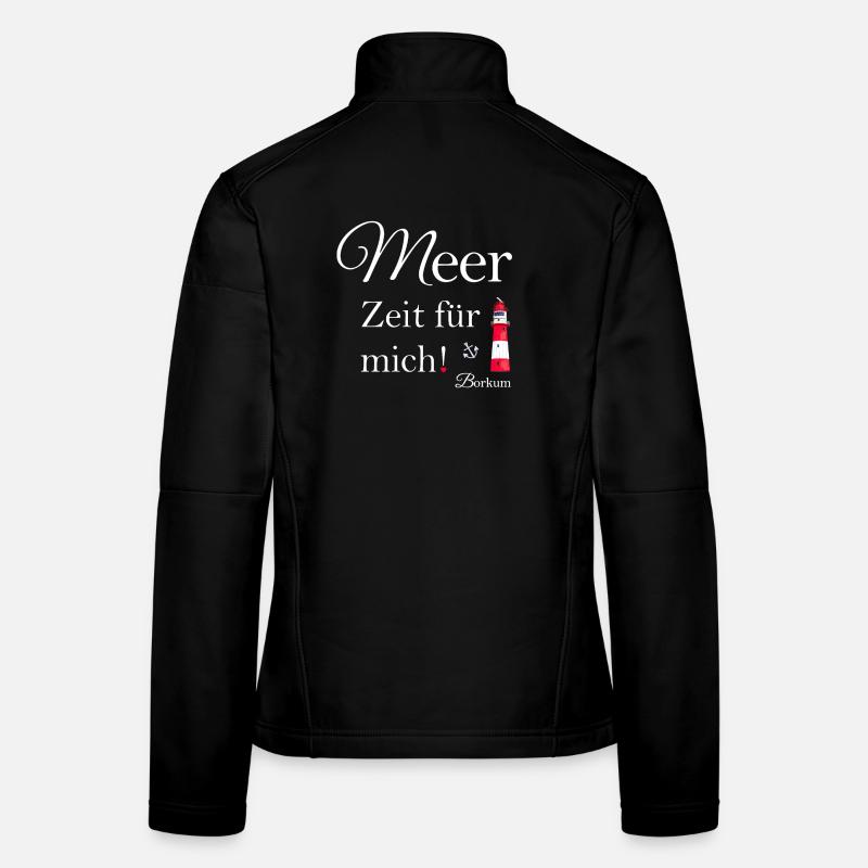 Du temps en mer pour moi Borkum Veste en tissu softshell Femme
