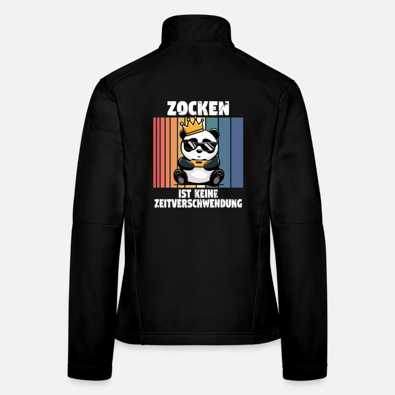 Jouer n’est pas une perte de temps Veste en tissu softshell Femme