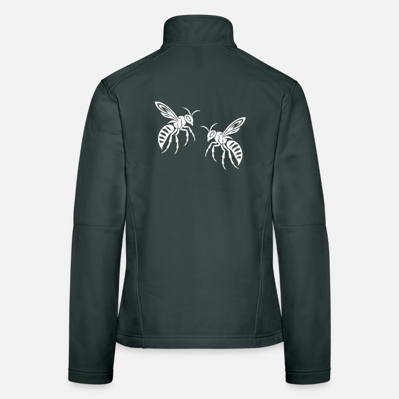 Biene Wespe Frauen Softshelljacke