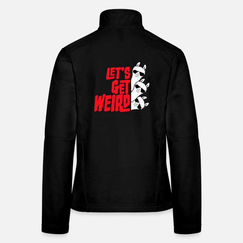 Let's Get Weird 3 Lama Freunde Team Sonnenbrille Frauen Softshelljacke