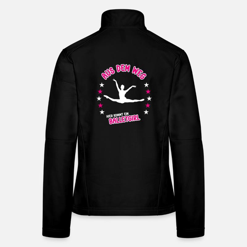 Ballet Ballet Ballet Danseuse Ballerine Veste en tissu softshell Femme