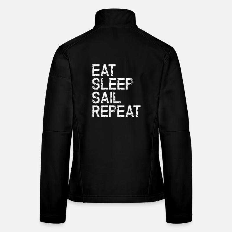 Nautic Design Eat Sleep Sail Repeat - Women's Softshell Jacket - black