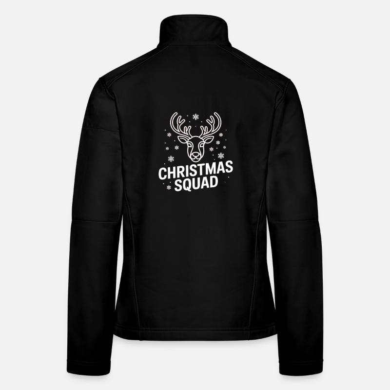 Weihnachts Reh Squad Neon Frauen Softshelljacke