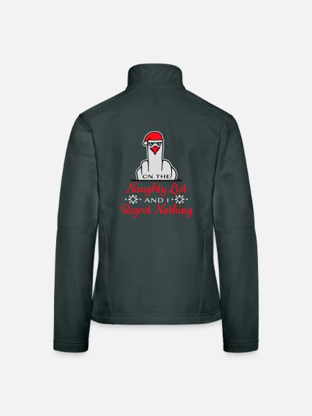 Sur la liste des vilains et je ne regrette rien Böse Möwe - Veste en tissu softshell Femme - noir - Dos