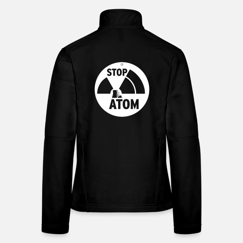 STOP ATOM - Veste en tissu softshell Femme - noir