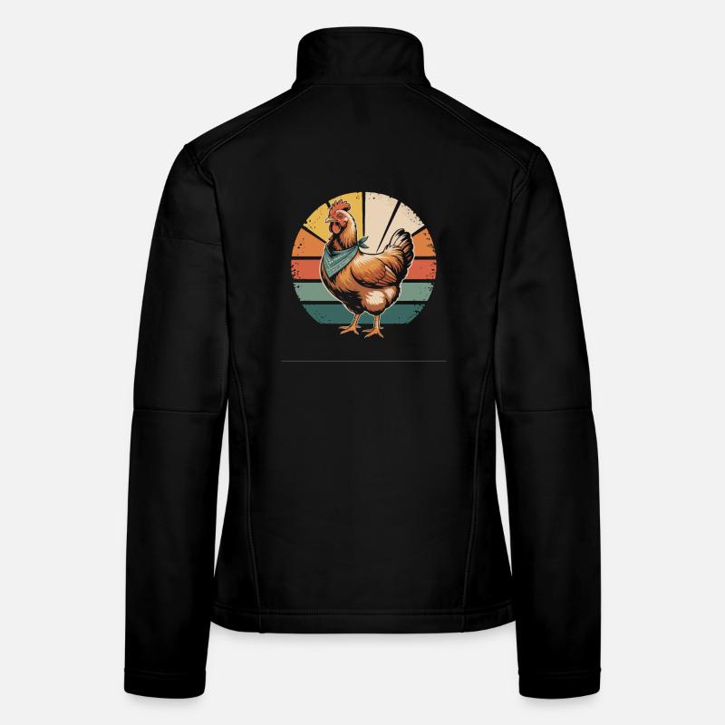 Poulets Poulet Veste en tissu softshell Femme