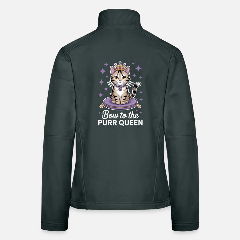 Chat Disant Chat Drôle Chat Cadeau Veste en tissu softshell Femme