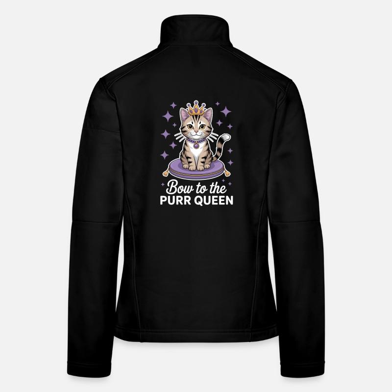 Chat Disant Chat Drôle Chat Cadeau Veste en tissu softshell Femme