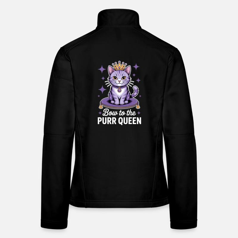 Chat Disant Chat Drôle Chat Cadeau Veste en tissu softshell Femme