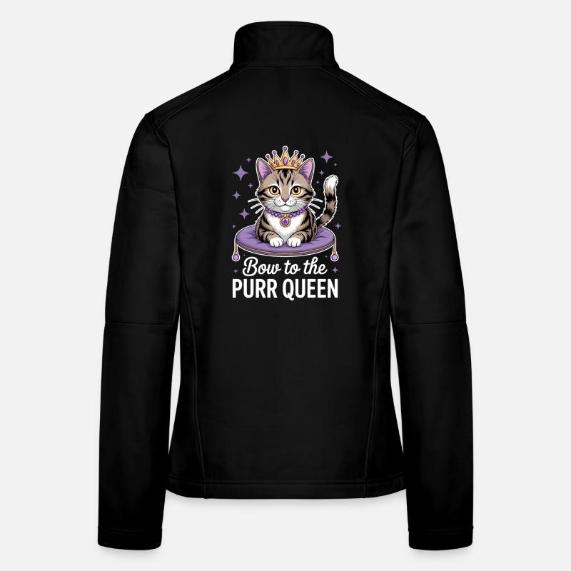 Chat Disant Chat Drôle Chat Cadeau Veste en tissu softshell Femme