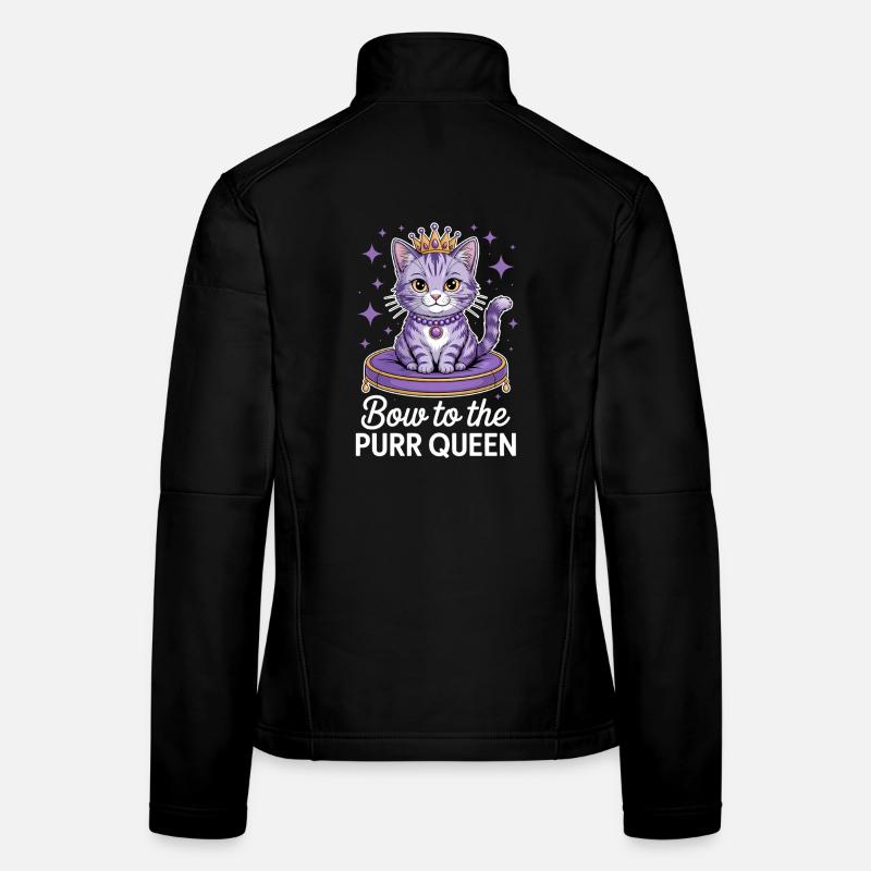 Chat Disant Chat Drôle Chat Cadeau Veste en tissu softshell Femme